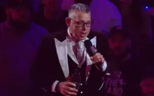 Michael Cole Toasts Pat McAfee with Jack Daniels and Slurred Love at Wild Live Show