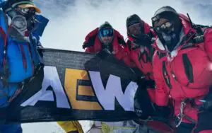 Darby Allin Fulfils Promise to Plant AEW Flag at Mount Everest Summit Darby Allin Fulfils Promise to Plant AEW Flag at Mount Everest Summit
