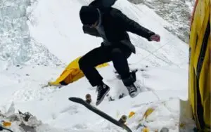 Darby Allin Sets World Record for Highest Elevation Kickflip During Mt. Everest Trek