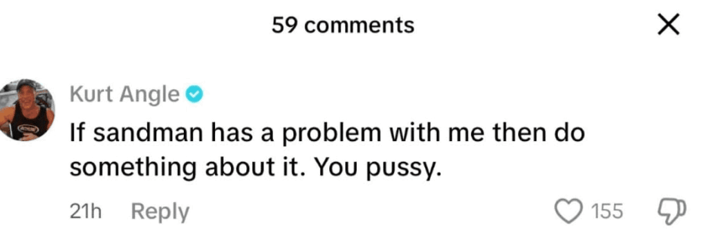 Kurt Angle Fires Back at Sandman After Being Called Out Over ECW Walkout