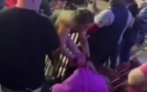 Natalya Attacks Heckler After Losing to Kenzie Paige at NWA Crockett Cup Natalya Attacks Heckler After Losing to Kenzie Paige at NWA Crockett Cup