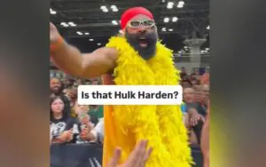 NBA Star James Harden Cosplays As Hulk Hogan at Fanatics Fest