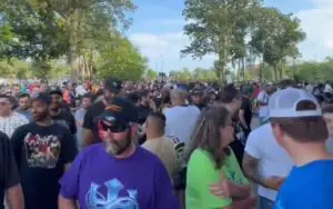 Massive Crowd at TNA Slammiversary 2025 Chants “TNA” Outside UBS Arena