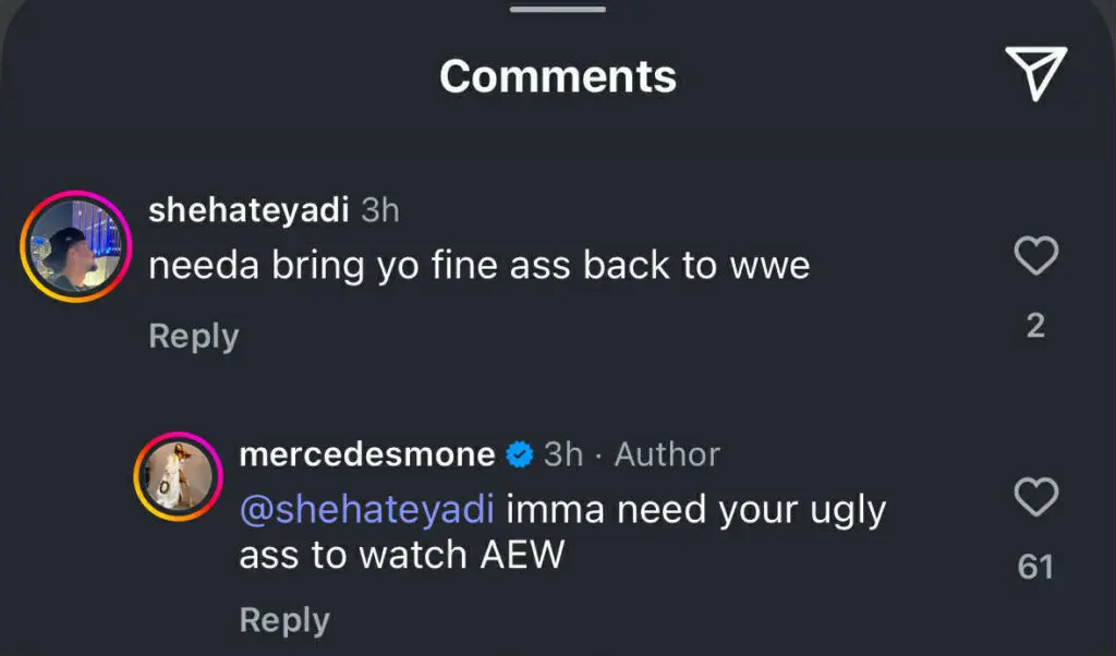 Mercedes Mone Blasts WWE Return Pitch with Savage Instagram Reply