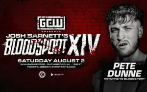Pete Dunne’s Bloodsport XIV Opponent Revealed