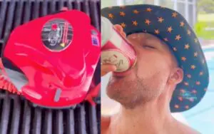 WWE RAW GM Adam Pearce Shows Off His Grillbot and Chugs a Beer in 4th of July Post WWE RAW GM Adam Pearce Shows Off His Grillbot and Chugs a Beer in 4th of July Post