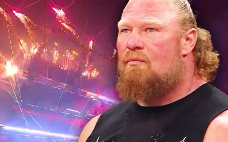 Viral Clip Shows Fan Getting Hit by Pyro During Brock Lesnar’s WWE SummerSlam Return Viral Clip Shows Fan Getting Hit by Pyro During Brock Lesnar’s WWE SummerSlam Return