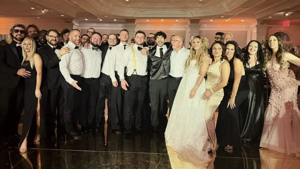 AEW Upset Over MJF Wedding Photos Leaking Featuring Hangman Page