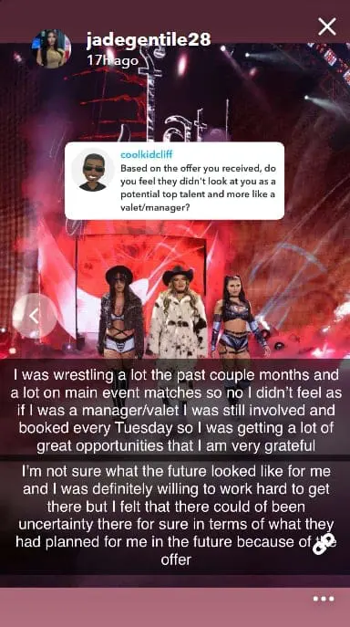 Jazmyn Nyx Reveals Uncertainty After WWE’s Low Offer