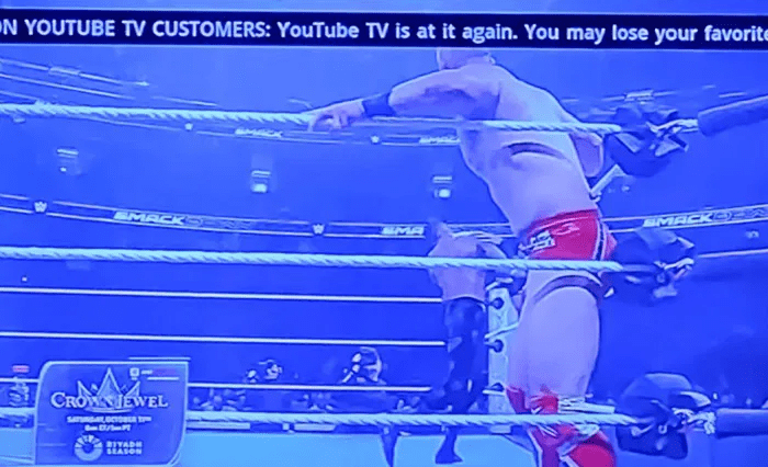 WWE SmackDown Viewers on YouTube TV Get Live Warning Over NBCUniversal Dispute