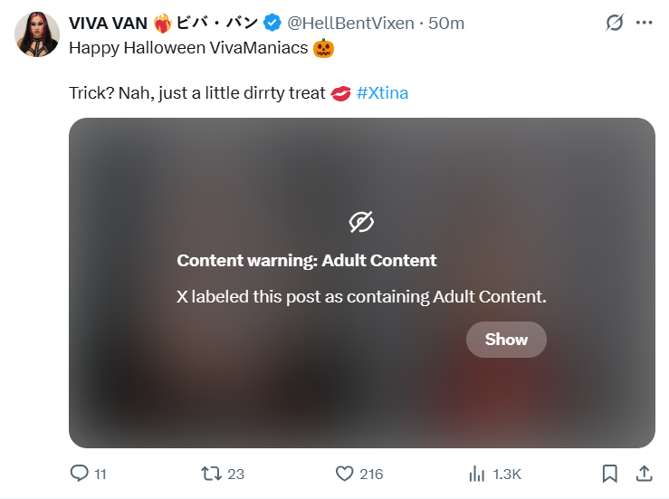 AEW Star Viva Van Hit with Content Warning Over Halloween Photos