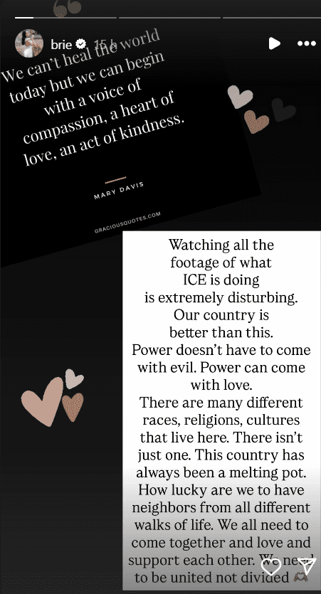 Brie Bella Slams ICE for “Extremely Disturbing and Evil” Actions