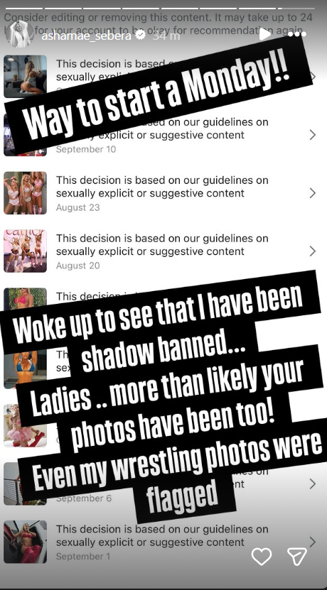 Ash by Elegance Sends Warning After Instagram Shadowbans Her for “Suggestive” Posts