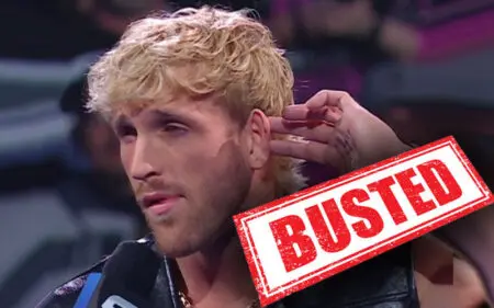 Logan Paul Busted With Cheat Sheet During 11/21 WWE SmackDown Promo