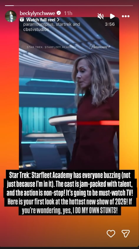 Becky Lynch Performed Her Own Stunts for Star Trek: Starfleet Academy