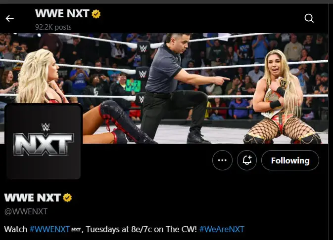 Blake Monroe Goes Off on WWE NXT’s Twitter Account Over Header Photo