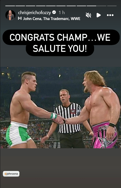 Chris Jericho Honors John Cena With Classy Tribute Ahead of Last WWE Match
