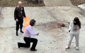 Darby Allin Sets His Brother on Fire in Bizarre Marriage Proposal Gone Wrong