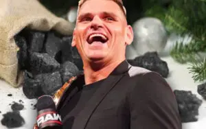 GUNTHER Gave Coal to Kids at WWE Holiday Party