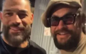 Jason Momoa Shows Off Blanka Look to Roman Reigns & Cody Rhodes