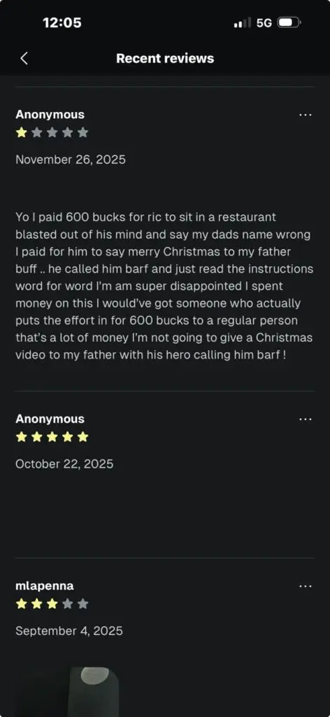 Ric Flair's Drunken Behavior Blasted With Multiple One-Star Cameo Reviews