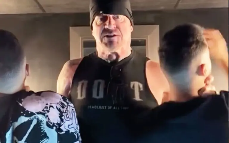 The Undertaker Joins Viral “Turn the Lights Off” Trend with The Haroon Twins The Undertaker Joins Viral “Turn the Lights Off” Trend with The Haroon Twins