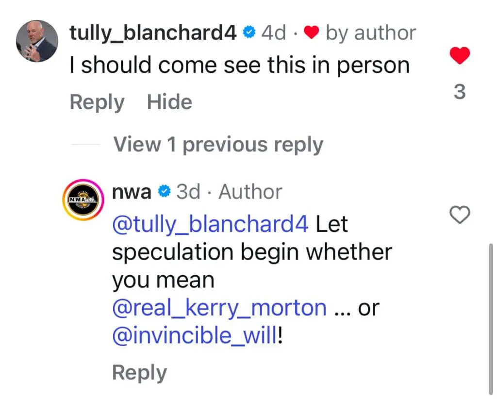 NWA Interested in Working with Tully Blanchard Amid Online Teases