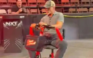 Shawn Michaels Causes Chaos On Motorized Scooter Backstage At NXT After Double Knee Replacement Surgery