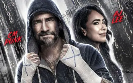 CM Punk & AJ Lee Featured on WWE Elimination Chamber Poster