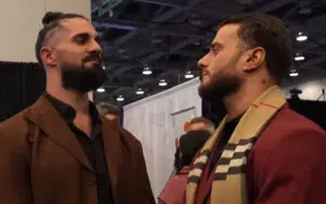 MJF and Seth Rollins Come Face-to-Face at Super Bowl Event