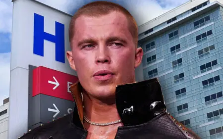 Kyle Fletcher Leaves AEW Collision In Walking Boot After Scary Knee Spot