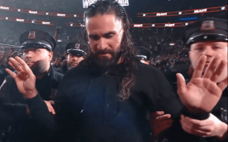Seth Rollins Arrested For Violating Paul Heyman's Restraining Order During 3/23 WWE RAW