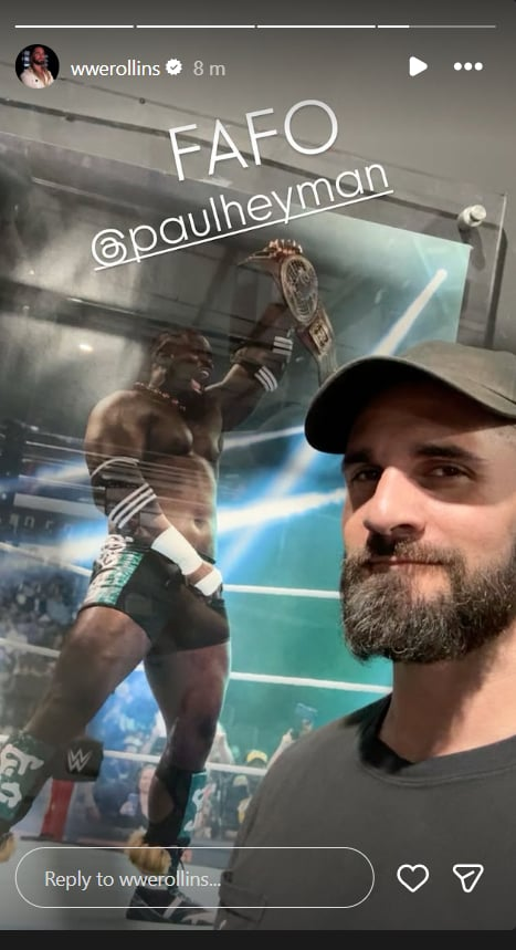 Seth Rollins Reacts to Oba Femi Destroying Brock Lesnar on WWE RAW
