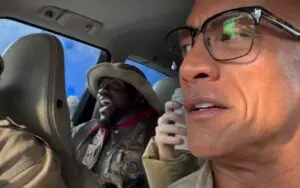 The Rock Threatens to Slap Kevin Hart’s ‘Whiny Lips’ in Jumanji Set Video