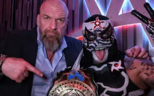 Triple H Hits Signature Finger Point As Penta Celebrates Intercontinental Title Win