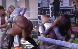 Jasmin St. Claire Attacks Ring Rat After Wild Distraction Attempt During JCW Lunacy Match