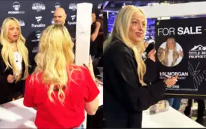 Liv Morgan Caught Off Guard By Fan’s Custom Real Estate Sign at WWE World