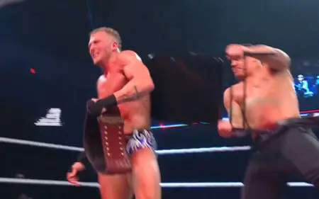 Myles Borne Blasted With Chair Seconds After Title Win At NXT Stand & Deliver