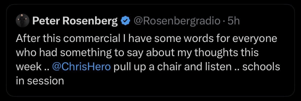 Peter Rosenberg Deletes Tweet Claiming He’d “School” Chris Hero After Backlash