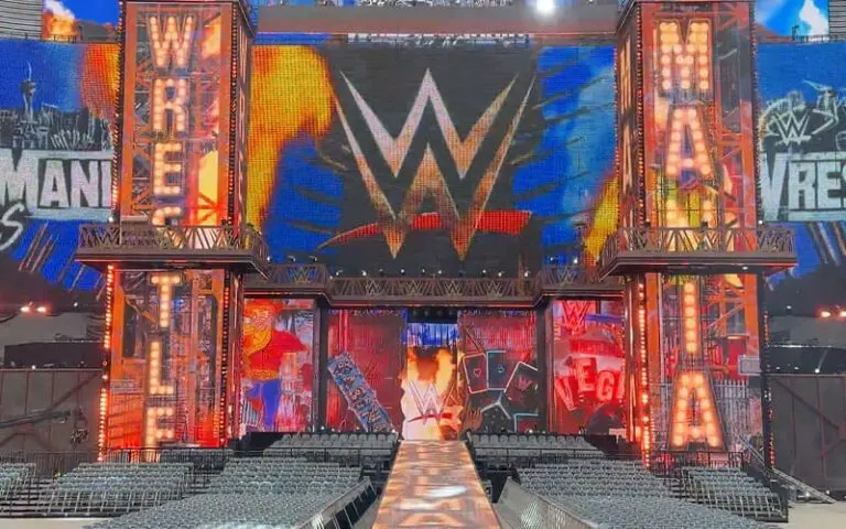 WrestleMania 42 Stage Revealed In New Video Showing Fully Lit Setup Inside Allegiant Stadium