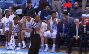 Jeff Hardy Attends UNC Tarheel Basketball Game