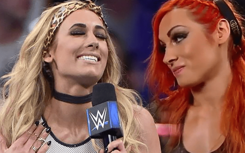 Carmella & Becky Lynch Trade Shots at Each Other on Twitter