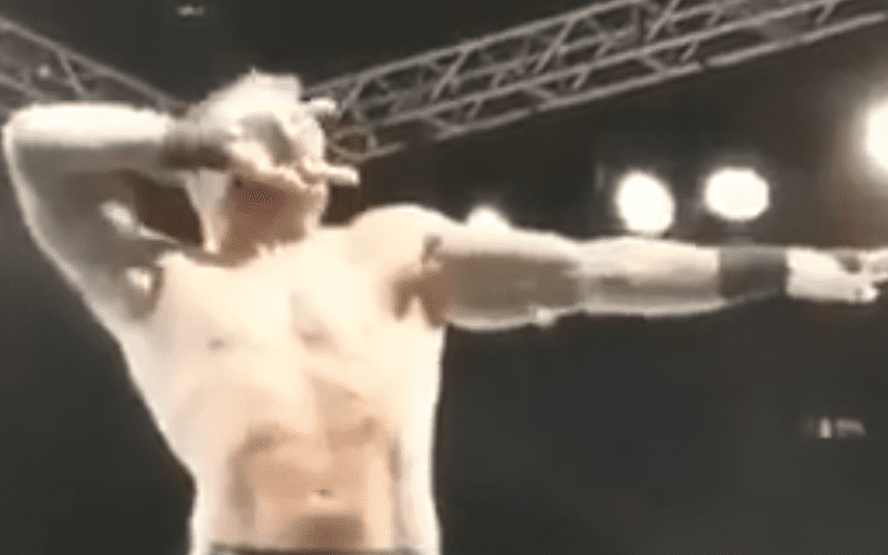 Footage of Randy Orton Mocking Nakamura’s Taunt