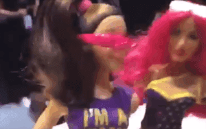 Sasha Banks Uses Her Doll to Beat Up Mattel Doll Version of Bayley