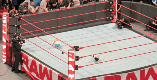 WWE Superstars Play With Beach Ball After RAW Goes Off Air