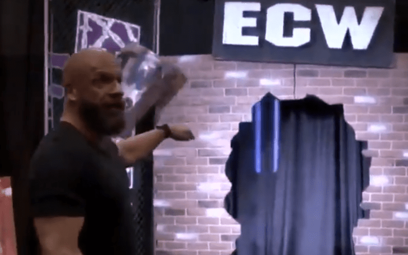 Triple H Takes Shot at the ECW Arena