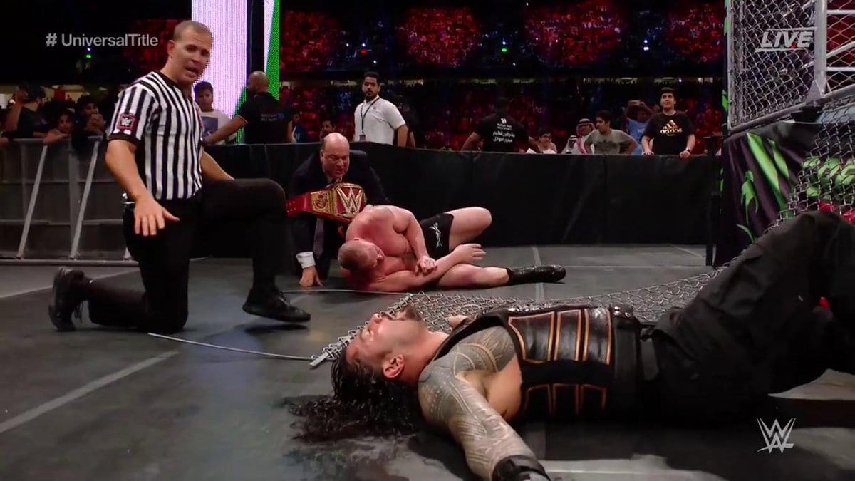 Storyline Update on Controversial Finish to Brock Lesnar vs. Roman Reigns