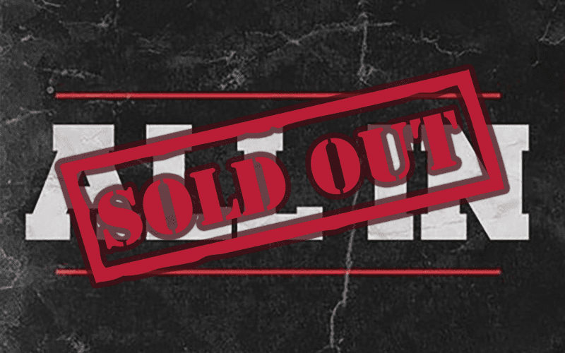 All In Sells Out In One Hour Leaving Some Fans In Bad Shape