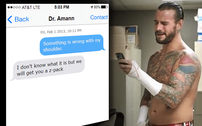 Text Messages Revealed Between CM Punk & Dr. Chris Amann