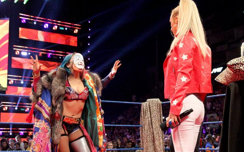 Carmella & Asuka Trade Shots on Twitter